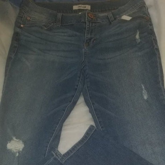 Refuge, Ripped Skinny Jeans, Blue (12) - Picture 1 of 6